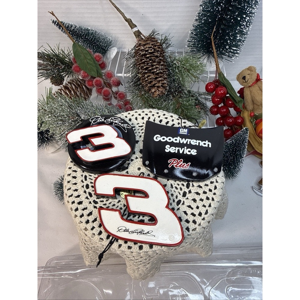 NASCAR Dale Earnhardt Sr. #3Set Of 3 OrnamentsGoodwrench 2003